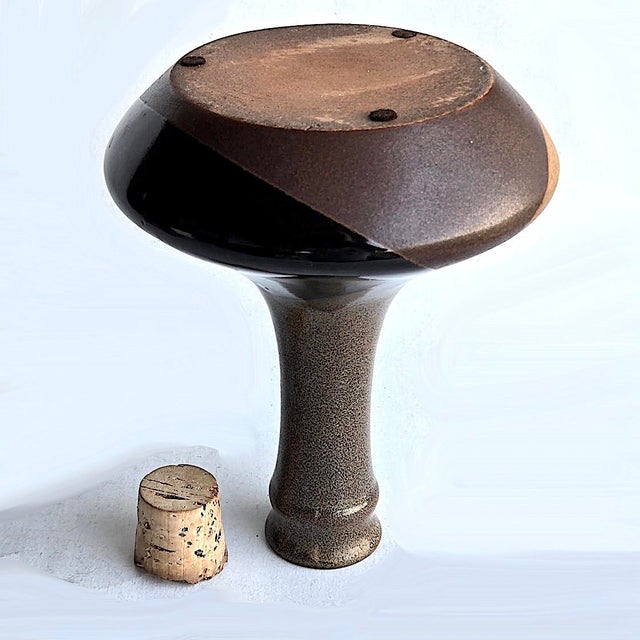 Pottery Craft USA Mid 20th Century Pottery Craft Stoneware Decanter For Sale - Image 4 of 14