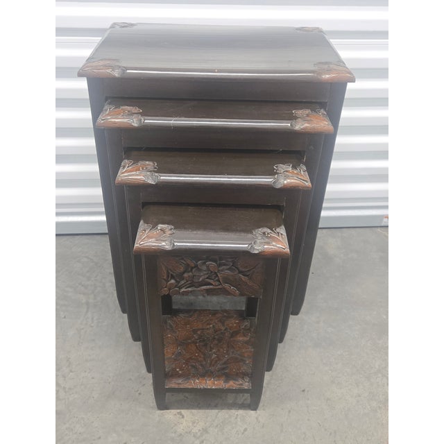 George Zee Mid-Century Nesting Tables George Zee For Sale - Image 4 of 11