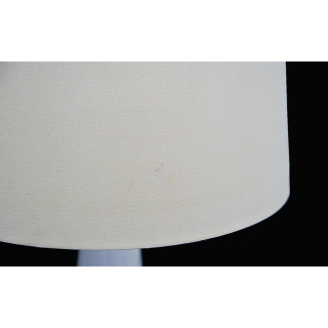 Blue Danish White Bedside Lamp from Fog & Mørup, 1960s For Sale - Image 8 of 11