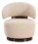 Metal Austin Cream Boucle Swivel Chair For Sale - Image 7 of 7