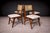 Set of 4 Chairs in Wood, Caning & Leather, Carlo Hauner, 1960s For Sale In New York - Image 6 of 9