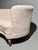 Vintage Mid-Century Danish "Banana" Curved Boucle / Sheepskin Settee For Sale In Los Angeles - Image 6 of 11
