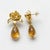 Modern Lotus Citrine Drop Earrings, Pair For Sale - Image 3 of 7