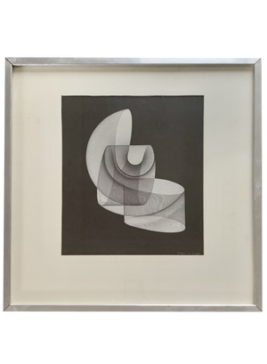 Frank de Cuzey, Graphic Melody, 1980s, Digital Artwork, Framed