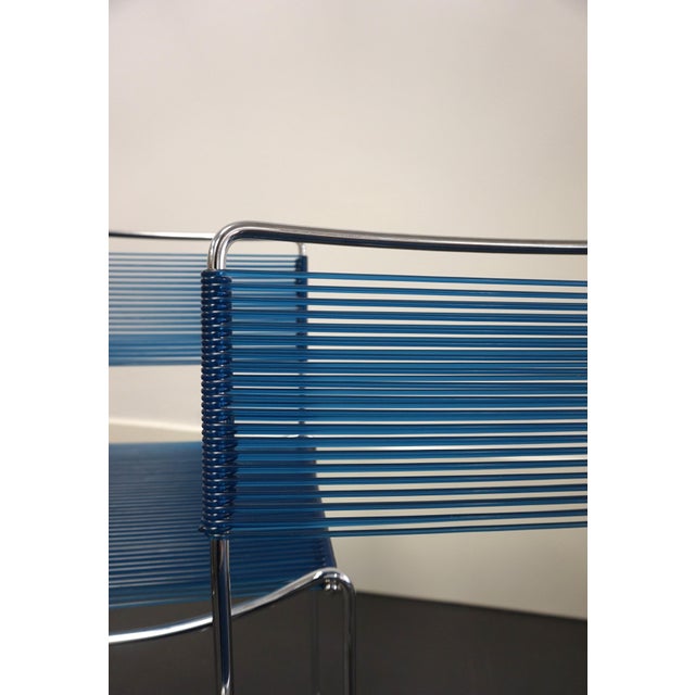 Blue Set of Spaghetti High Stools, 1980s For Sale - Image 8 of 9