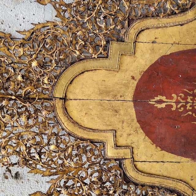 Burmese Artist, Baroque Altar, 1800s, Metal, Wood and Gold For Sale - Image 13 of 18