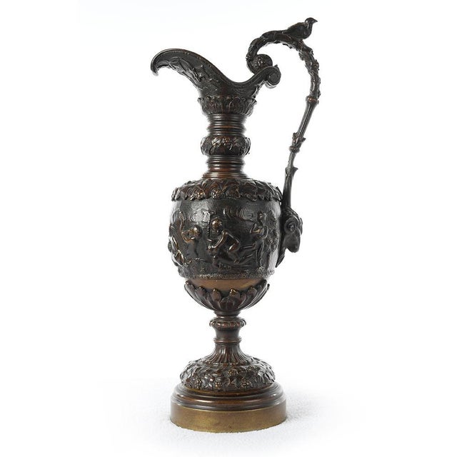 Metal Napoleon III Renaissance Style Bronze Ewer For Sale - Image 7 of 7