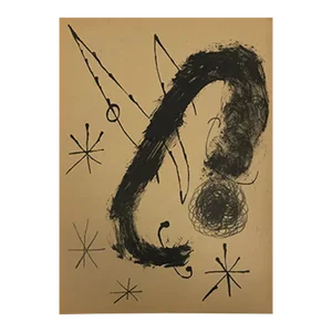 1965 Joan Miro Lithograph Dm17151 Derriere Le Miroir