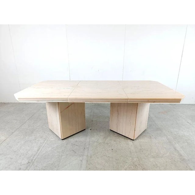 1970s Vintage Marble Dining Table, 1970s For Sale - Image 5 of 12
