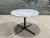 White Calacatta Marble and Solid Bronze Base Side/End Table, 1970 For Sale - Image 8 of 11