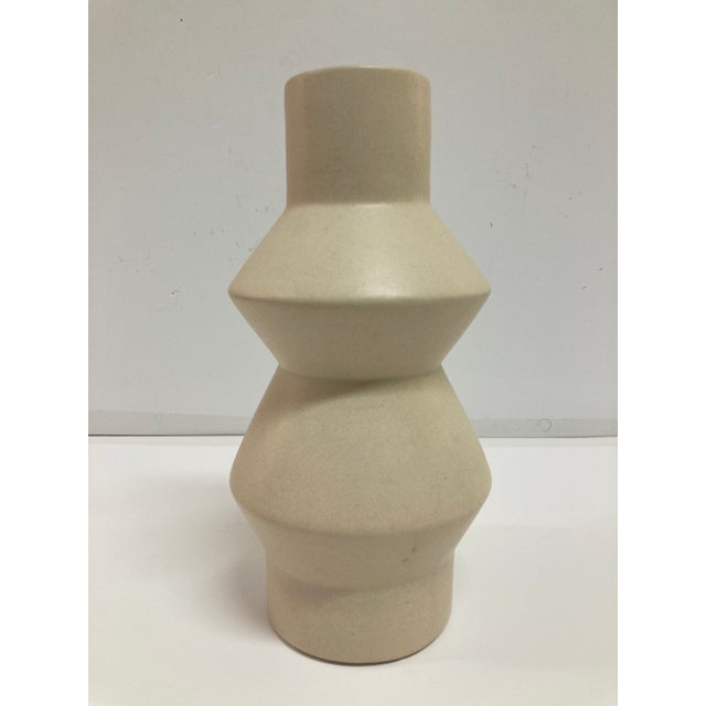 2010s Modern Form Matte Glaze Natural Vase For Sale - Image 5 of 10