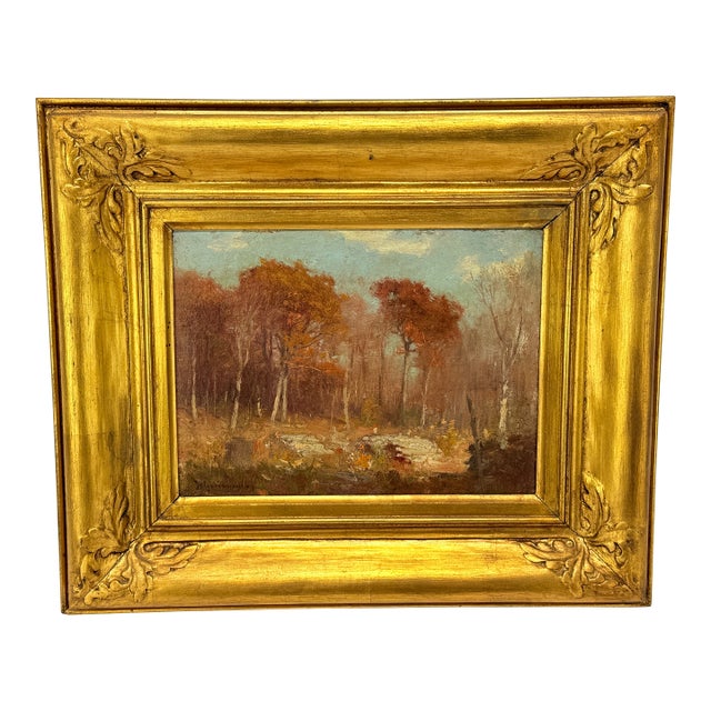 Joseph H. Greenwood (Ma, 1857-1927) Tonalist New England Landscape For Sale