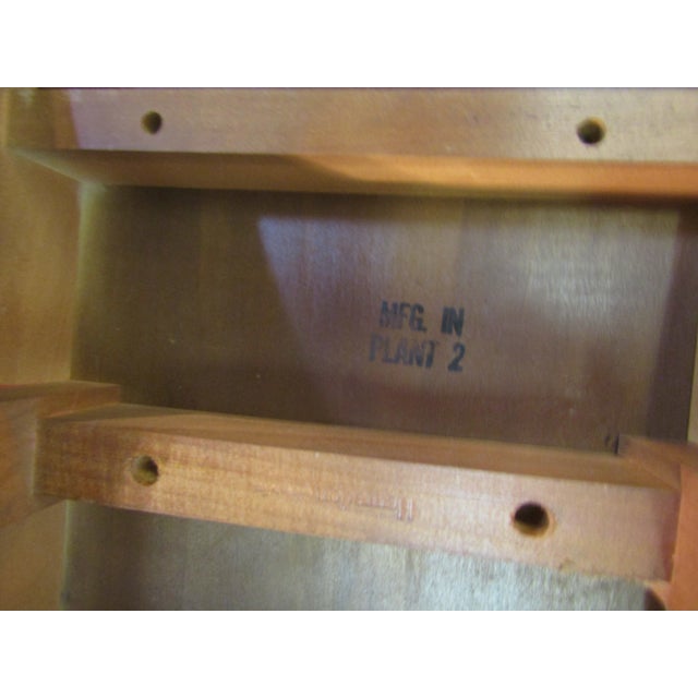 Henredon Solid Oak Barley Twist Leg Console Table For Sale - Image 9 of 9