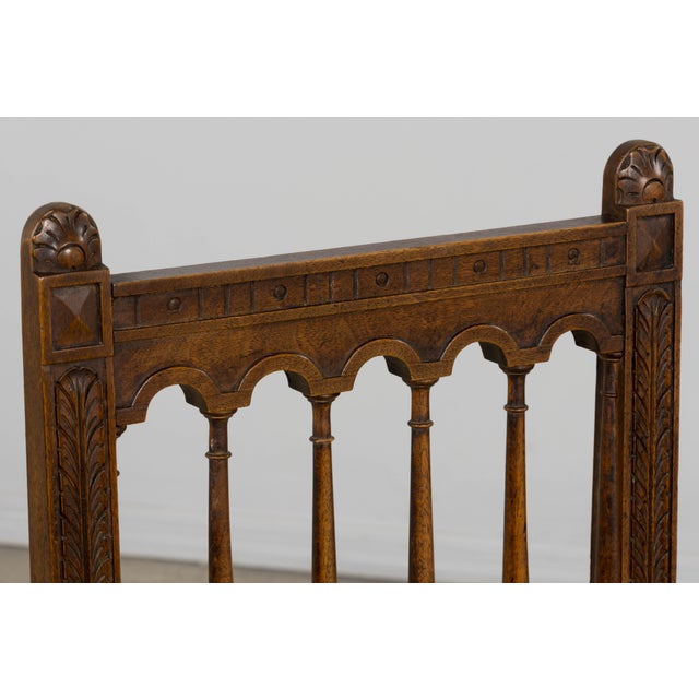 Wood 19th Century French Louis XIII Style Walnut and Cane Dining Chairs - Set of 8 For Sale - Image 7 of 18