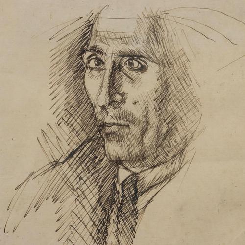 Francesco Arata, Untitled, Pen on Paper, Framed For Sale - Image 3 of 9