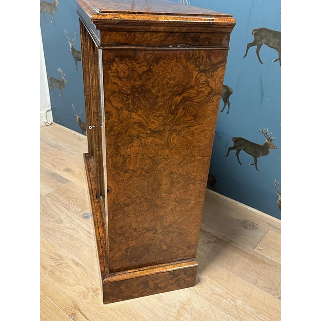 Small Antique Bookcase in Walnut, 1890s For Sale - Image 11 of 17
