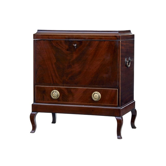 Early 20th Century Edwardian Mahogany Inlaid Wine Cooler, 1905 For Sale - Image 10 of 10