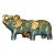 Vintage Pair of Chinese Cloisonne Enamel Elephants - Gilt Bronze Figures For Sale