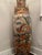 Very Beautiful 62 inches Monumental Asian Floor Vase with Gilt Accents and Birds and Flowers Motifs. No damage.