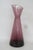 Mid 20th Century Morgantown Glass Lead Crystal Slant Vase Amethyst Burgundy Mid Century Mod 4741b For Sale - Image 5 of 13