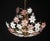 Vintage Murano glass chandelier full of white and pink flowers. The chandelier has 3 light points with E27 connection. The...