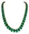 Gia Certified 110 Ct Natural Oval Emerald Necklace, 14 K Gold 57.3 Gm , 18 " For Sale