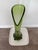 Vintage MCM L E Smith Diamond Butt 3 Wheel Green Swung Tall Vase For Sale - Image 10 of 10