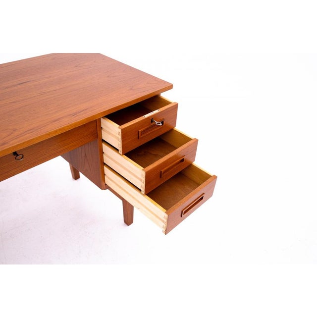 1960s Vintage Danish Teak Desk, 1960s For Sale - Image 5 of 13