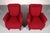 Swedish Victorian Burgundy Fabric Chairs, 1950, Set of 2 For Sale - Image 3 of 13