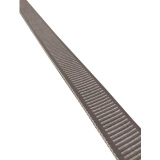 Modern Grey and White Line Motif 1.25" Band Fabric Trim - 20 Yards For Sale