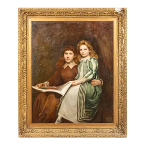 Edward Patry "portrait of May and Vera, Daughters of J.f. Bannatyne, Esq." 1894