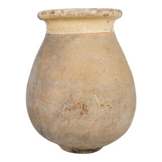 19th Century French Terra Cotta Biot Olive Jar 25 X 19.75 In. For Sale