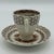 Vintage Empire England “Beverley” Brown Transferware Cup & Saucer With Interior Fruit Motif For Sale - Image 4 of 9