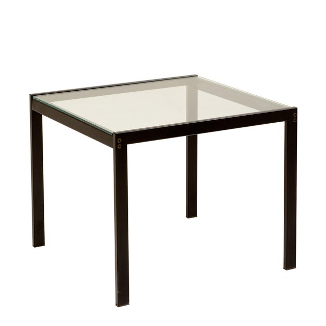 Metal Vintage Glass Coffee Table, 1999 For Sale - Image 7 of 7