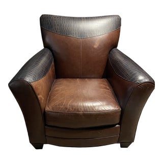 Stickley Telluride Saddle Leather Club Chair For Sale