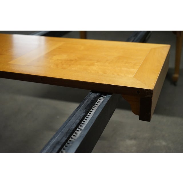 Goldenrod 1950s Michael Taylor for Baker Walnut Extension Dining Table Far East Collection For Sale - Image 8 of 18