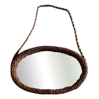 Mirror attributed to Audoux & Minet, 1960s For Sale