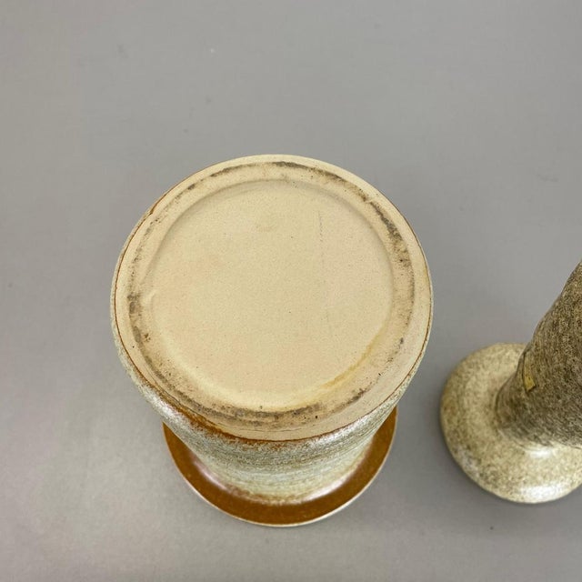 Ceramic Studio Pottery Vases attributed to Vest Ceramics, Netherlands, 1970, Set of 2 For Sale - Image 18 of 18