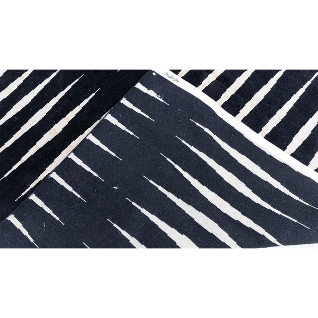 Black Modern ‘Skyline’ Rug – Hand-Knotted Wool and Silk by Doris Leslie Blau For Sale - Image 8 of 8