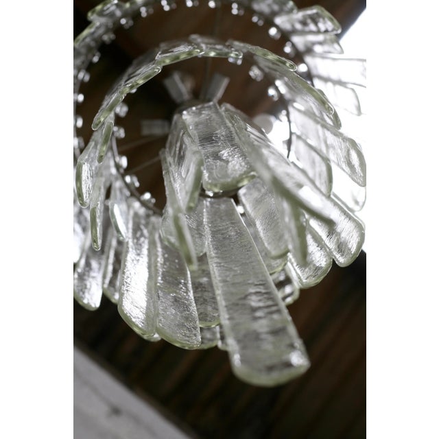 Large Murano Chandelier by Carlo Nason for Mazzega, Italy, 1970s For Sale - Image 13 of 18