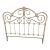 1990s Elliott’s Designs Queen Wrought Iron and Brass Bed Headboard For Sale