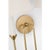 Amber Lewis for Visual Comfort Signature Ingela 24" Double Sconce in Hand-Rubbed Antique Brass with Silk Pleat Shades For Sale In Houston - Image 6 of 8