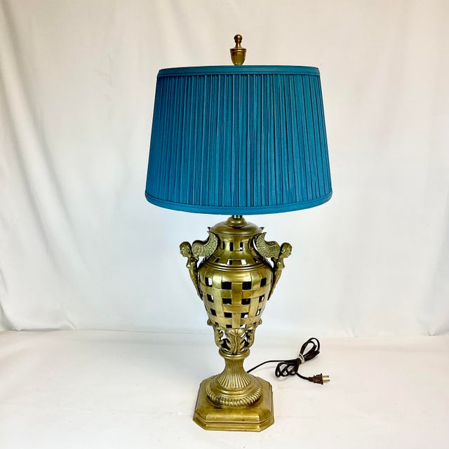 This is one of our all-time favorite lamps. We've been enjoying it in our family room, but it now time to find a new home...