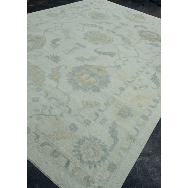 Turkish Turkish Oushak Rug 10'2" x 14'1" #18960 For Sale - Image 3 of 8