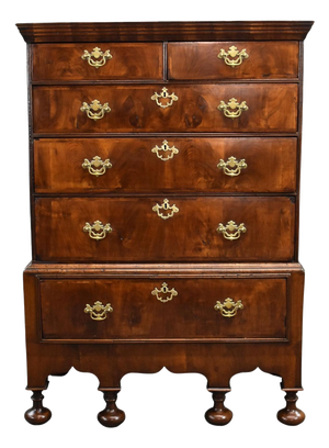 Walnut Chest on Stand, 1720s