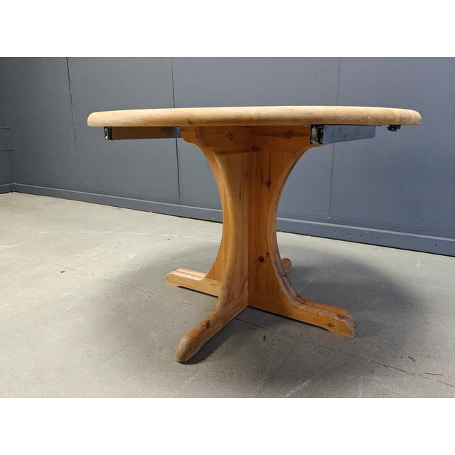 Pine Wood Dining Table by Rainer Daumiller, 1970s For Sale - Image 3 of 12