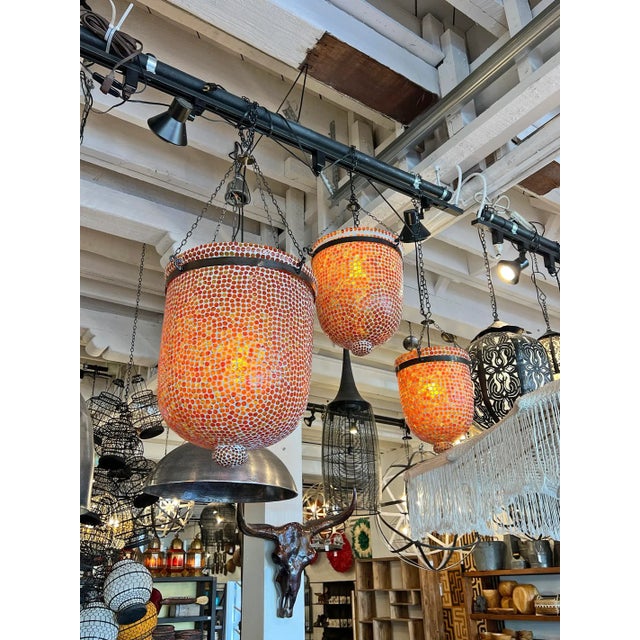 Mai Tai Mosaic Bucket Pendant Light, Small For Sale - Image 4 of 7