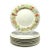 1980s (David) Shibata Toki “Toy Shop” Set of 8 Christmas Bone China Salad Plates For Sale
