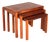 Mid-Century Danish Rosewood Nesting Tables from Vejle Stole, 1970s, Set of 3 For Sale