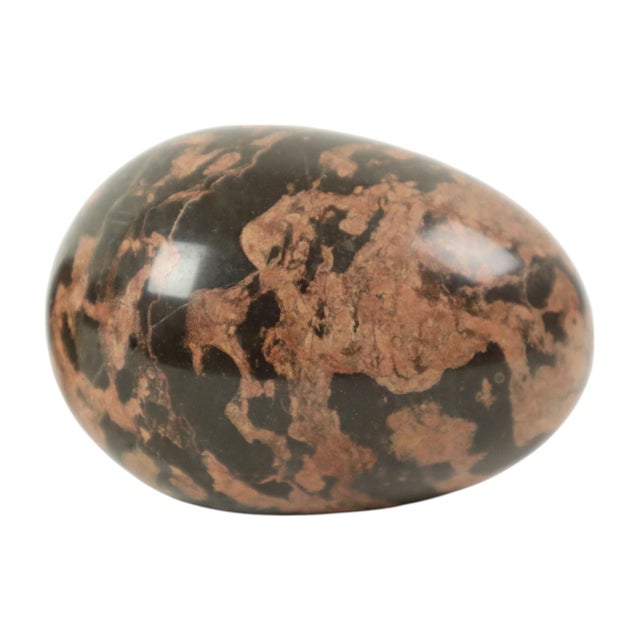 Large Marble Natural Stone Decorative Eggs, 1980s, Set of 3 For Sale - Image 11 of 12